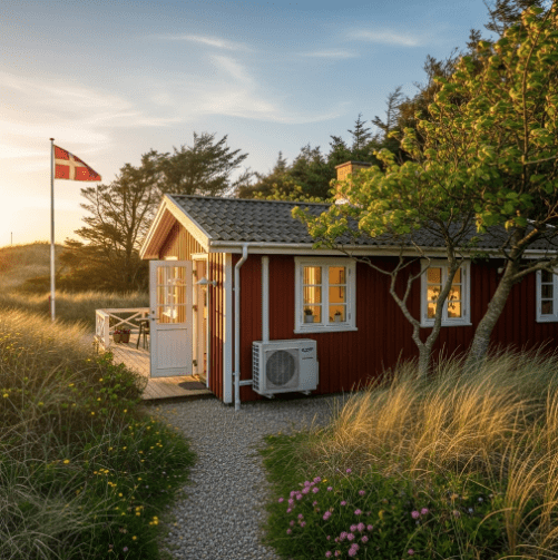 spar penge med varmepumpe til sommerhus